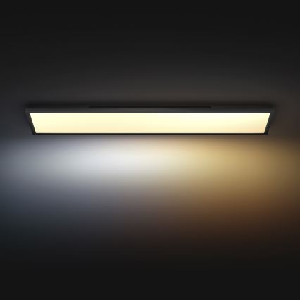 Philips - LED prigušiva stropna svetiljka Hue AURELLE LED/39W/230V 2200-6500K 120x30 cm crna