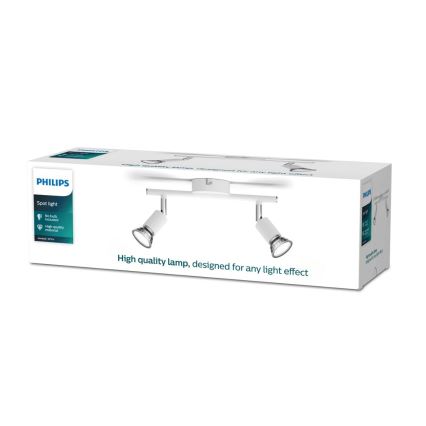 Philips - Spot svetiljka 2xGU10/50W/230V bela