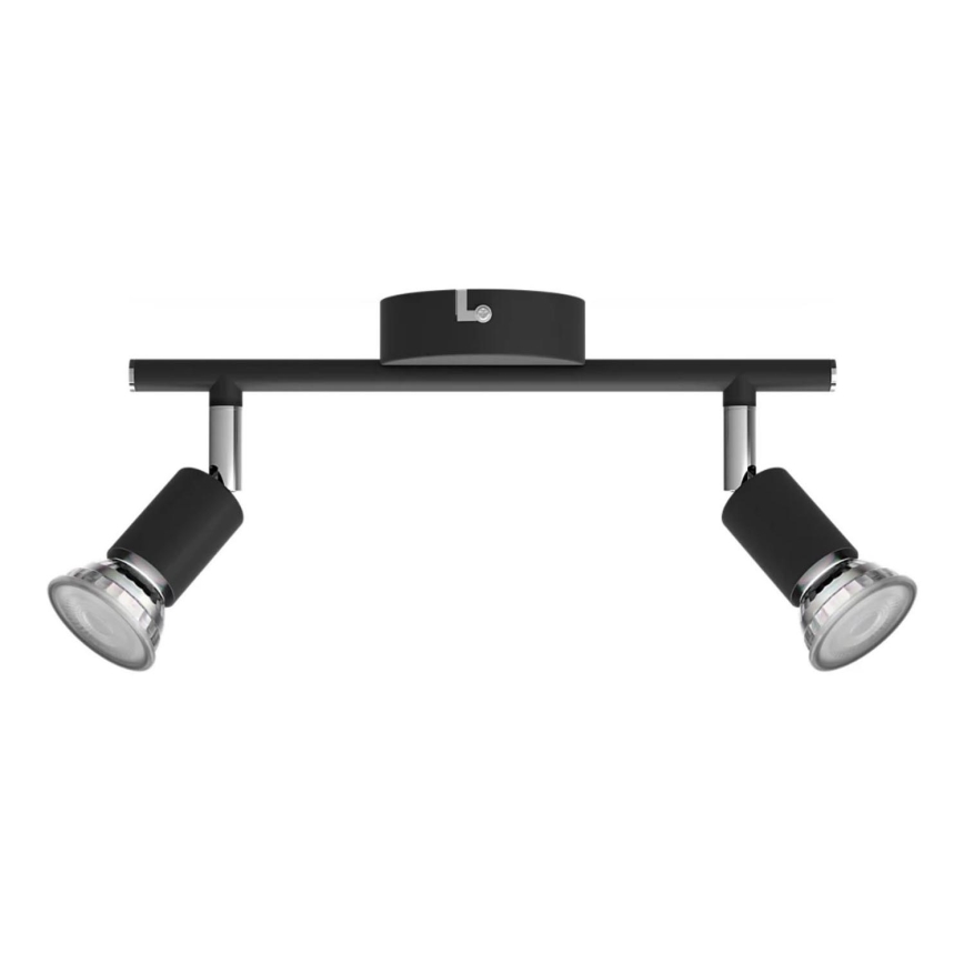 Philips - Reflektorska lampa 2xGU10/50W/230V crno