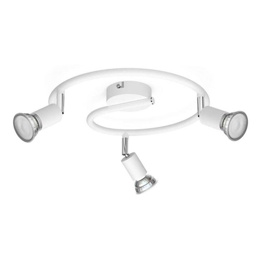 Philips - Reflektorska lampa 3xGU10/50W/230V bela