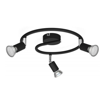Philips - Reflektorska lampa 3xGU10/50W/230V crno