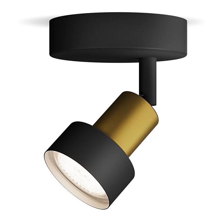 Philips - Reflektorska lampa CONDUIT 1xGU10/5W/230V crno/mesing