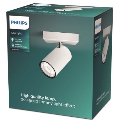 Philips - Reflektorska lampa KOSIPO 1xGU10/5,5W/230V bela