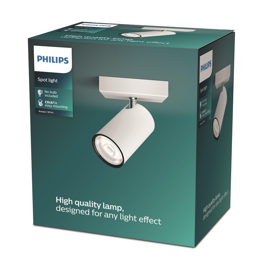 Philips - Reflektorska lampa KOSIPO 1xGU10/5,5W/230V bela