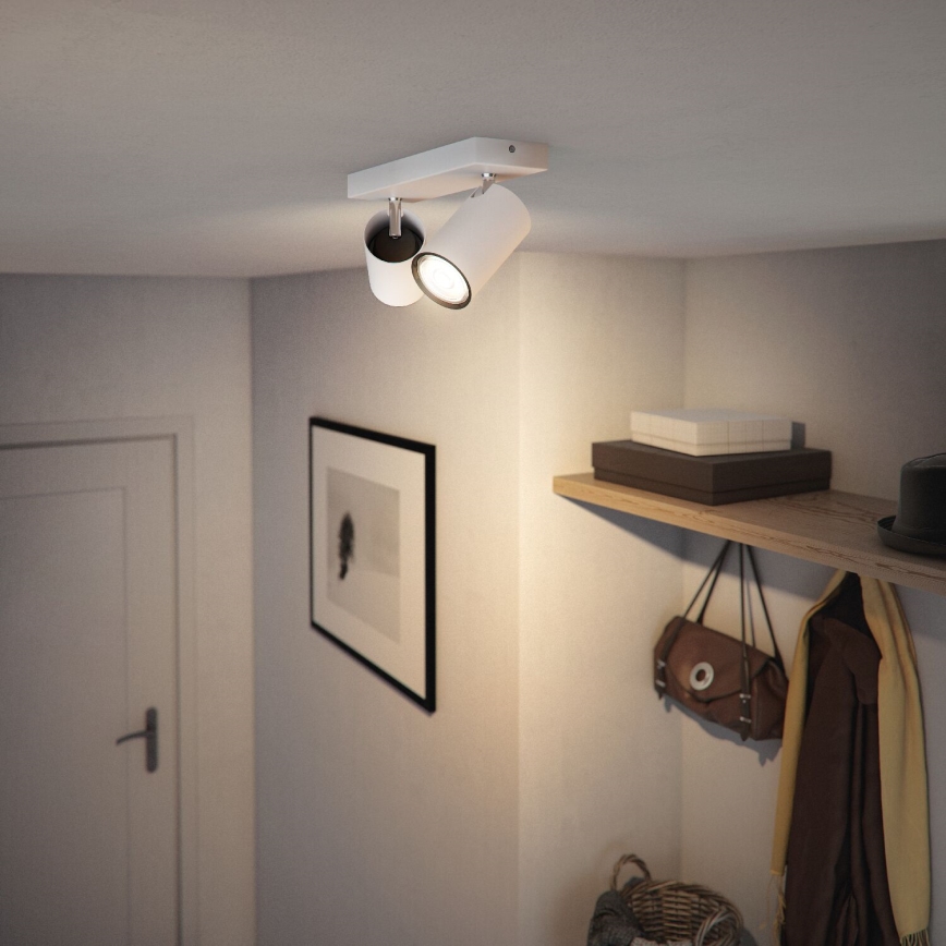 Philips - Reflektorska lampa KOSIPO 2xGU10/5,5W/230V bela