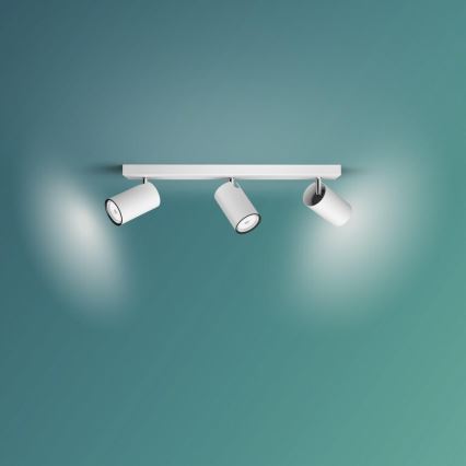 Philips - Reflektorska lampa KOSIPO 3xGU10/5,5W/230V bela