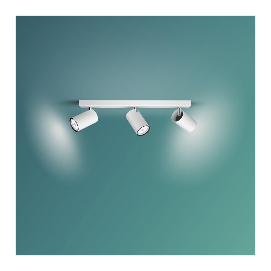 Philips - Reflektorska lampa KOSIPO 3xGU10/5,5W/230V bela