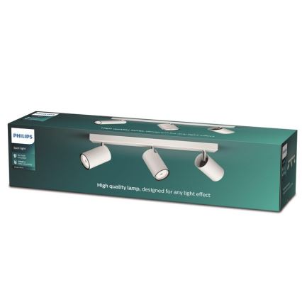 Philips - Reflektorska lampa KOSIPO 3xGU10/5,5W/230V bela