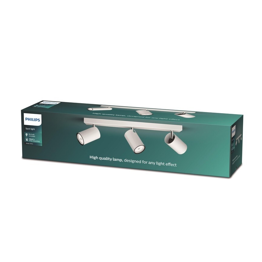 Philips - Reflektorska lampa KOSIPO 3xGU10/5,5W/230V bela