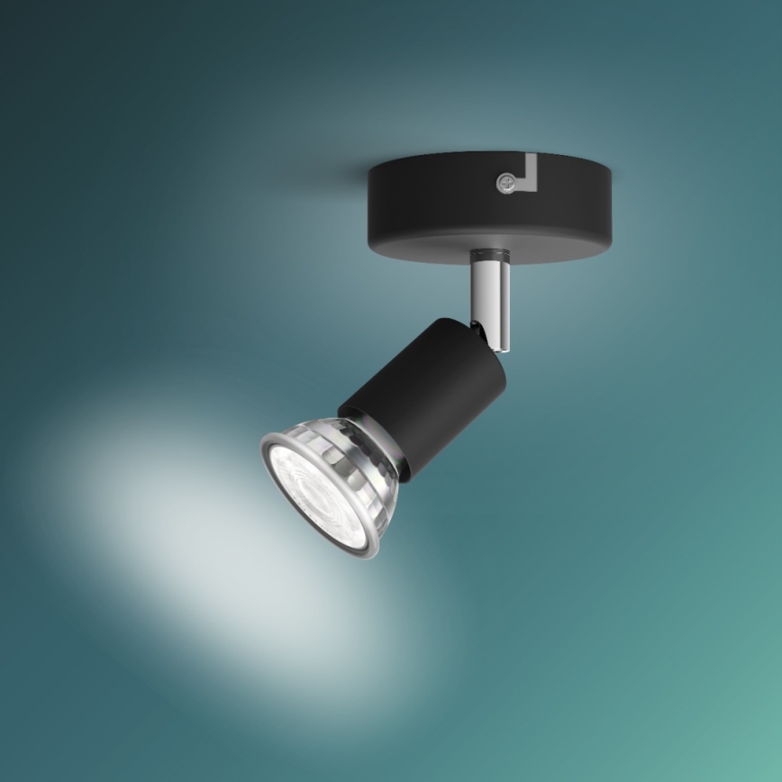 Philips - Reflektorska lampa 1xGU10/50W/230V crno
