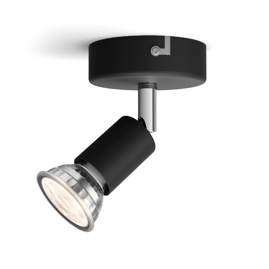 Philips - Reflektorska lampa 1xGU10/50W/230V crno