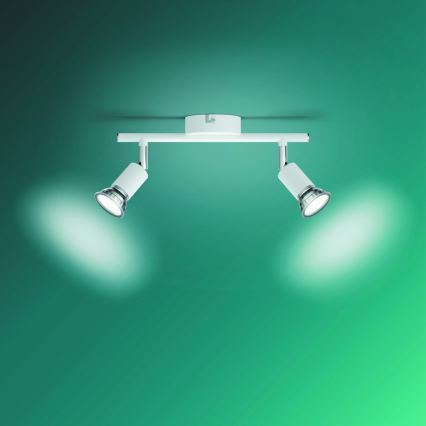 Philips - Reflektorska lampa 2xGU10/50W/230V bela