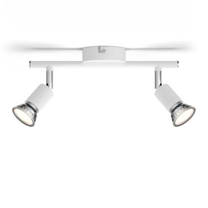 Philips - Reflektorska lampa 2xGU10/50W/230V bela