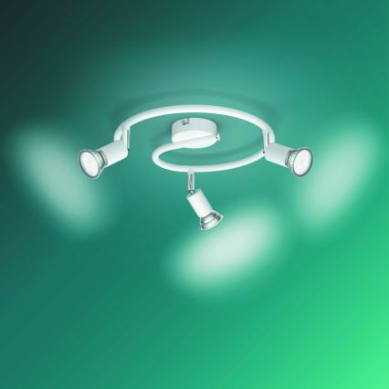 Philips - Reflektorska lampa 3xGU10/50W/230V bela