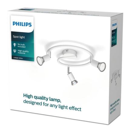 Philips - Reflektorska lampa 3xGU10/50W/230V bela