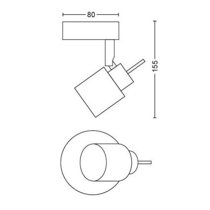 Philips - Reflektorska lampa 1xGU10/35W/230V bela