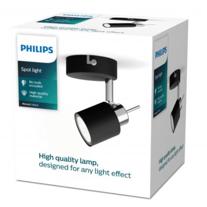 Philips - Reflektorska lampa 1xGU10/35W/230V crno