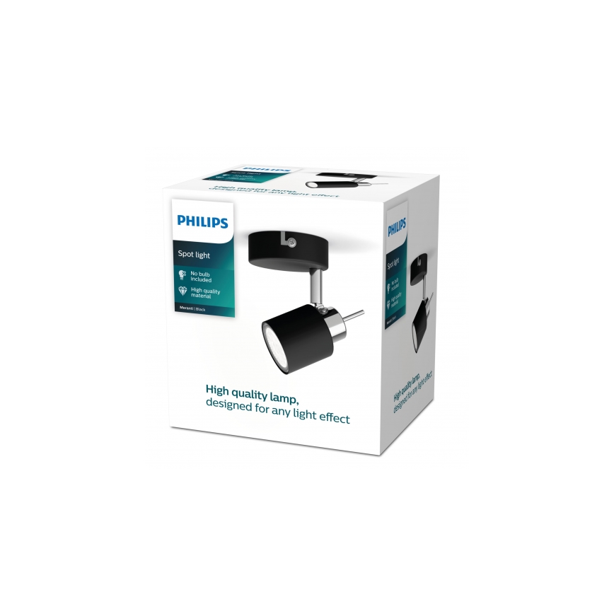 Philips - Reflektorska lampa 1xGU10/35W/230V crno