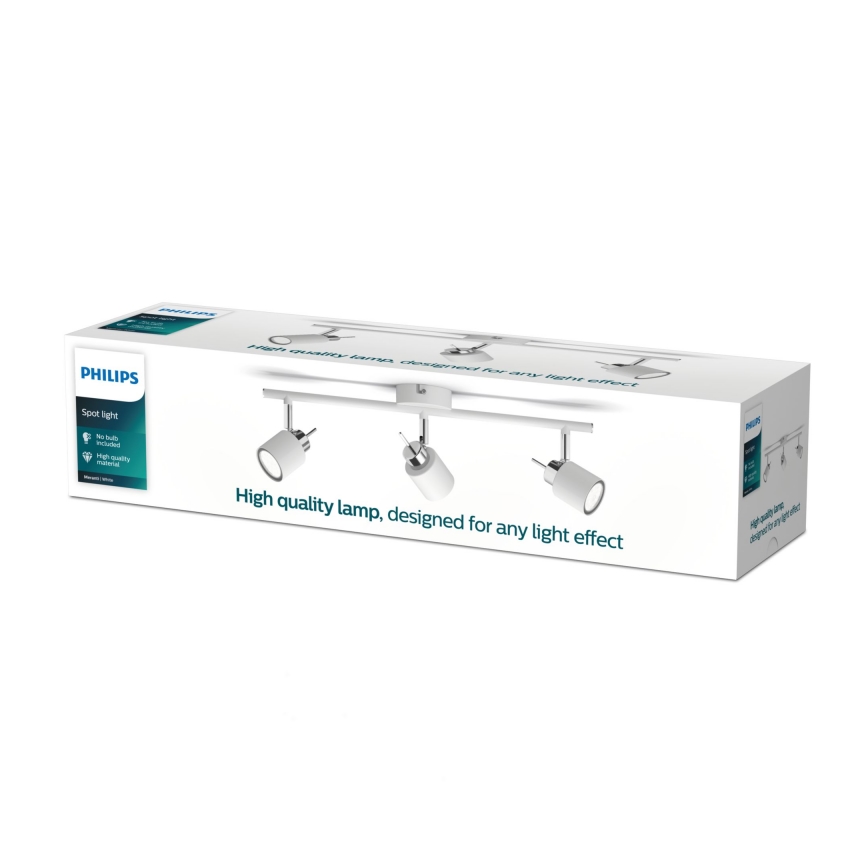 Philips - Reflektorska lampa 3xGU10/35W/230V bela