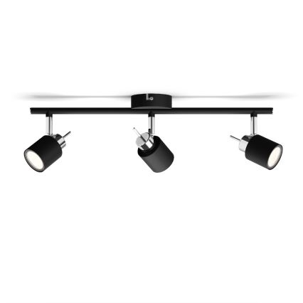 Philips - Reflektorska lampa 3xGU10/35W/230V crno