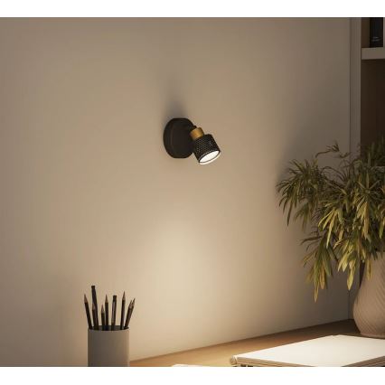 Philips - Reflektorska lampa NIALL 1xGU10/5W/230V crno/mesing