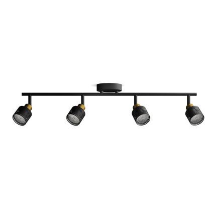Philips - Reflektorska lampa NIALL 4xGU10/5W/230V crno/mesing