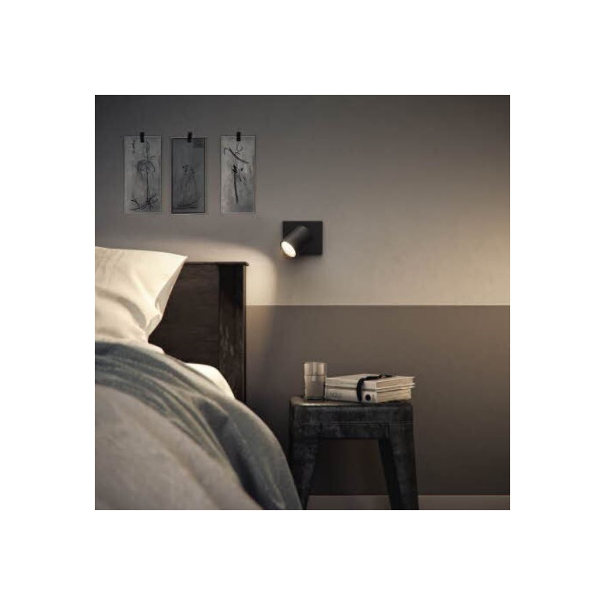 Philips - Reflektorska lampa RUNNER 1xGU10/20W/230V crno