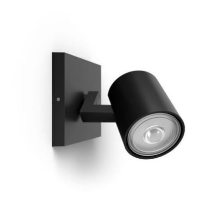 Philips - Reflektorska lampa RUNNER 1xGU10/20W/230V crno
