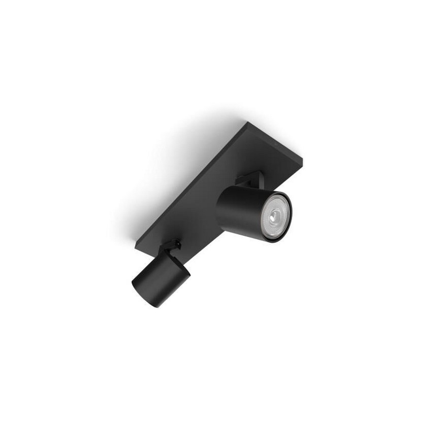 Philips - Reflektorska lampa RUNNER 2xGU10/20W/230V crno