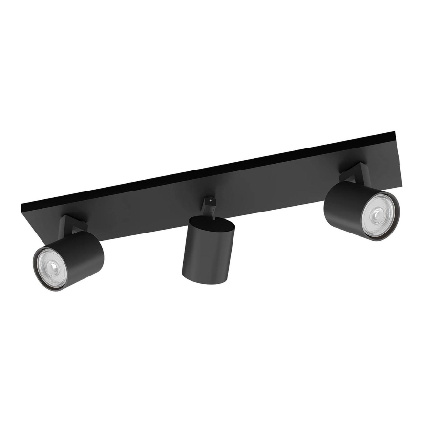 Philips - Reflektorska lampa RUNNER 3xGU10/20W/230V crno