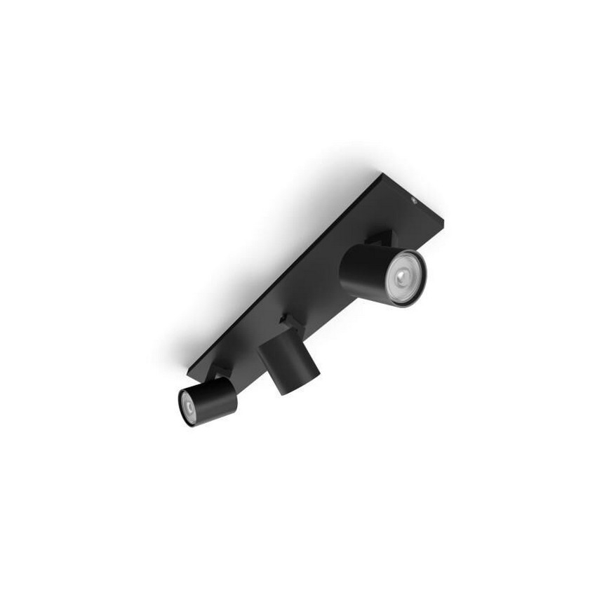 Philips - Reflektorska lampa RUNNER 3xGU10/20W/230V crno