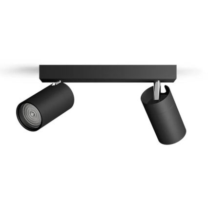 Philips - Reflektorska lampa za kupatilo IDRIS 2xGU10/5W/230V IP44 crno