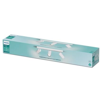 Philips - Reflektorska lampa za kupatilo IDRIS 3xGU10/5W/230V IP44 bela