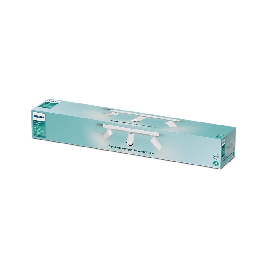 Philips - Reflektorska lampa za kupatilo IDRIS 3xGU10/5W/230V IP44 bela
