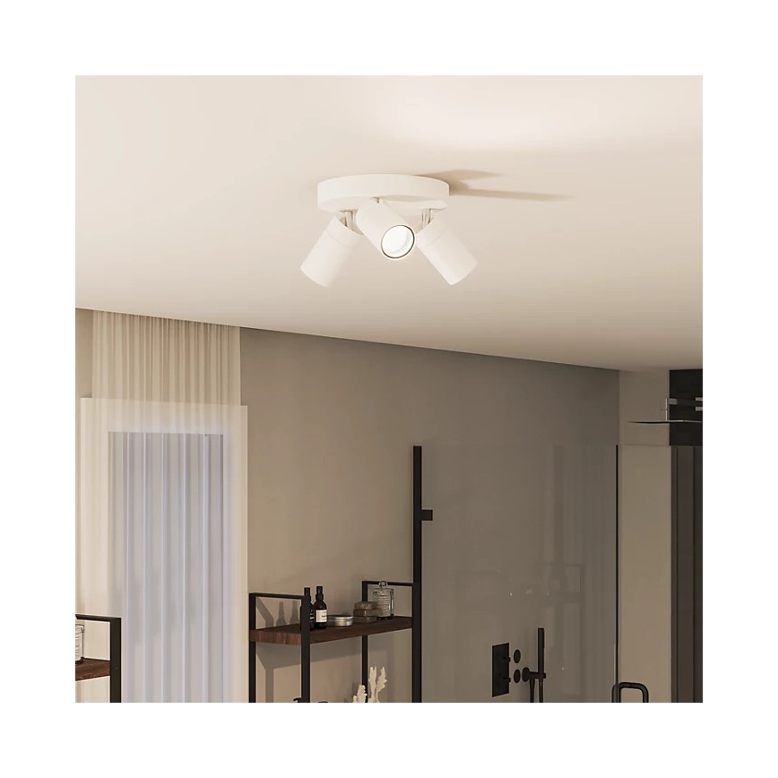 Philips - Reflektorska lampa za kupatilo IDRIS 3xGU10/5W/230V IP44 bela