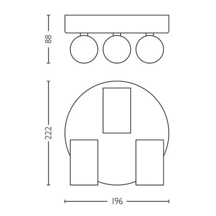 Philips - Reflektorska lampa za kupatilo IDRIS 3xGU10/5W/230V IP44 bela