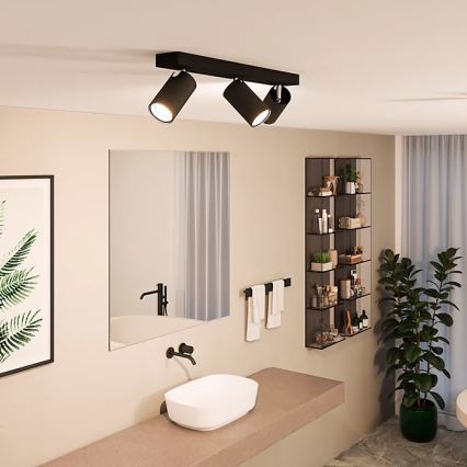 Philips - Reflektorska lampa za kupatilo IDRIS 3xGU10/5W/230V IP44 crno