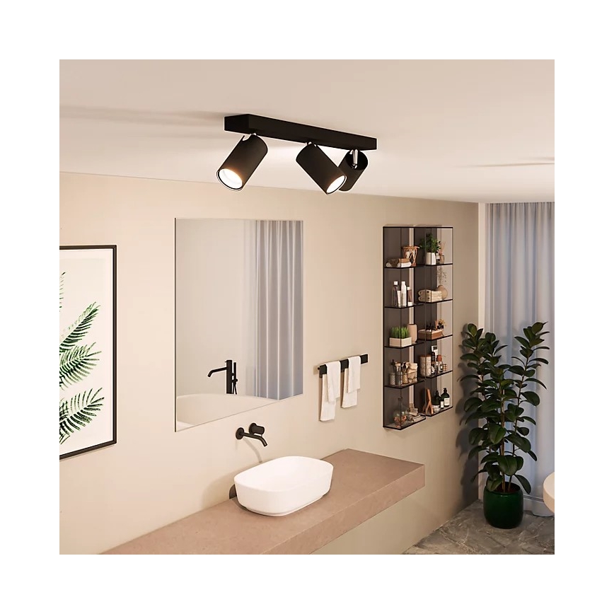 Philips - Reflektorska lampa za kupatilo IDRIS 3xGU10/5W/230V IP44 crno
