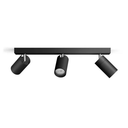 Philips - Reflektorska lampa za kupatilo IDRIS 3xGU10/5W/230V IP44 crno