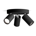 Philips - Reflektorska lampa za kupatilo IDRIS 3xGU10/5W/230V IP44 crno