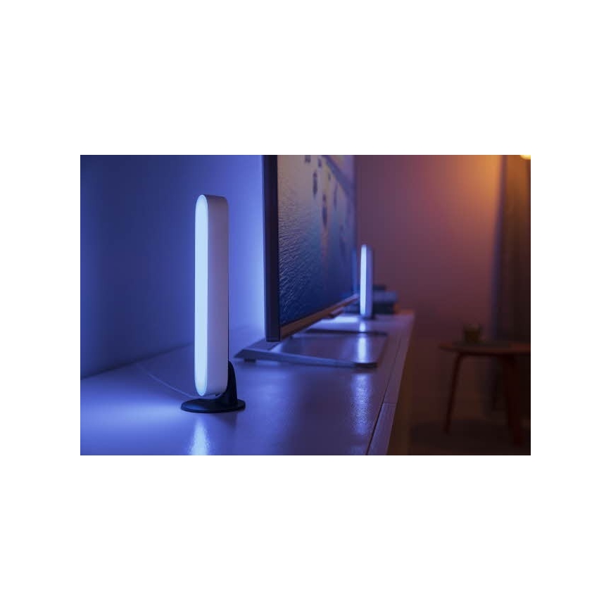 Philips - SET 2x LED RGB Stolna svjetiljka za prigušivanje HUE AMBIANCE LED/6W/230V bijela