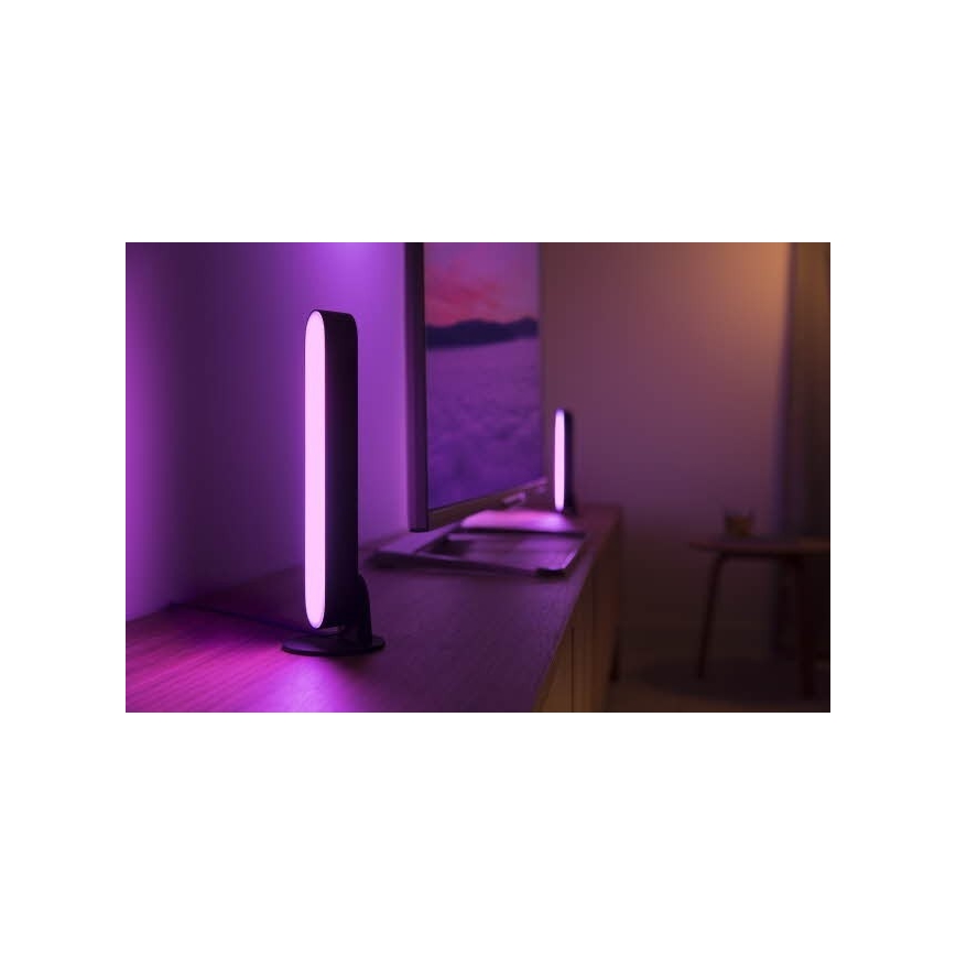 Philips - SET 2x LED RGB Stolna svjetiljka za prigušivanje HUE AMBIANCE LED/6W/230V