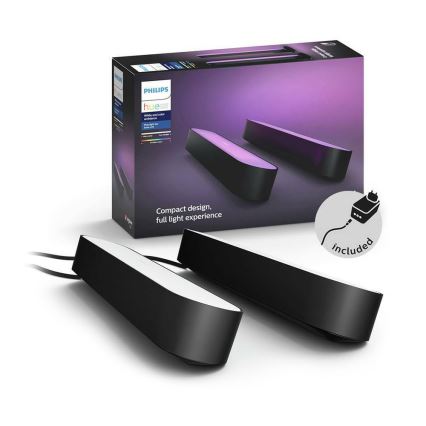 Philips - SET 2x LED RGB Stolna svjetiljka za prigušivanje HUE AMBIANCE LED/6W/230V