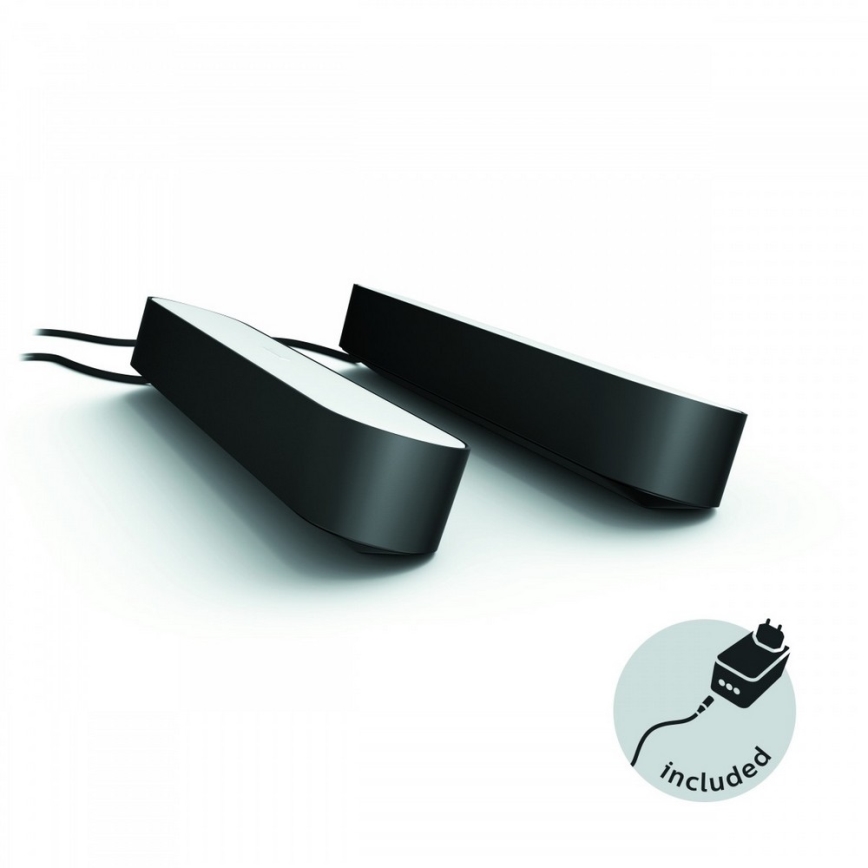 Philips - SET 2x LED RGB Stolna svjetiljka za prigušivanje HUE AMBIANCE LED/6W/230V