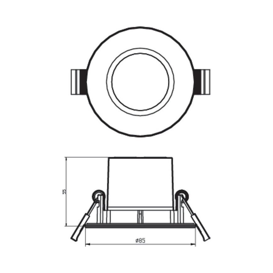 Philips - Set 3x LED Prigušiva lampa za kupatilo DIVE 1xLED/5,5W/230V IP65