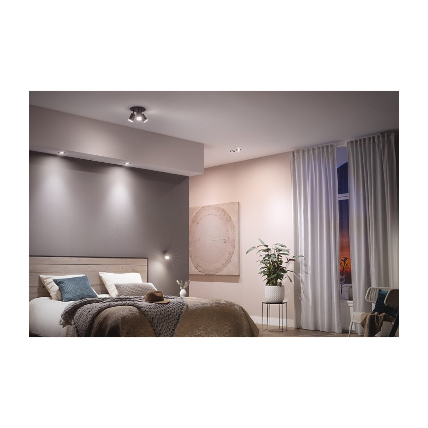 Philips - SET 3x LED RGB Prigušiva ugradbena svjetiljka Hue CENTURA 1xGU10/5,7W/230V 2000-6500K