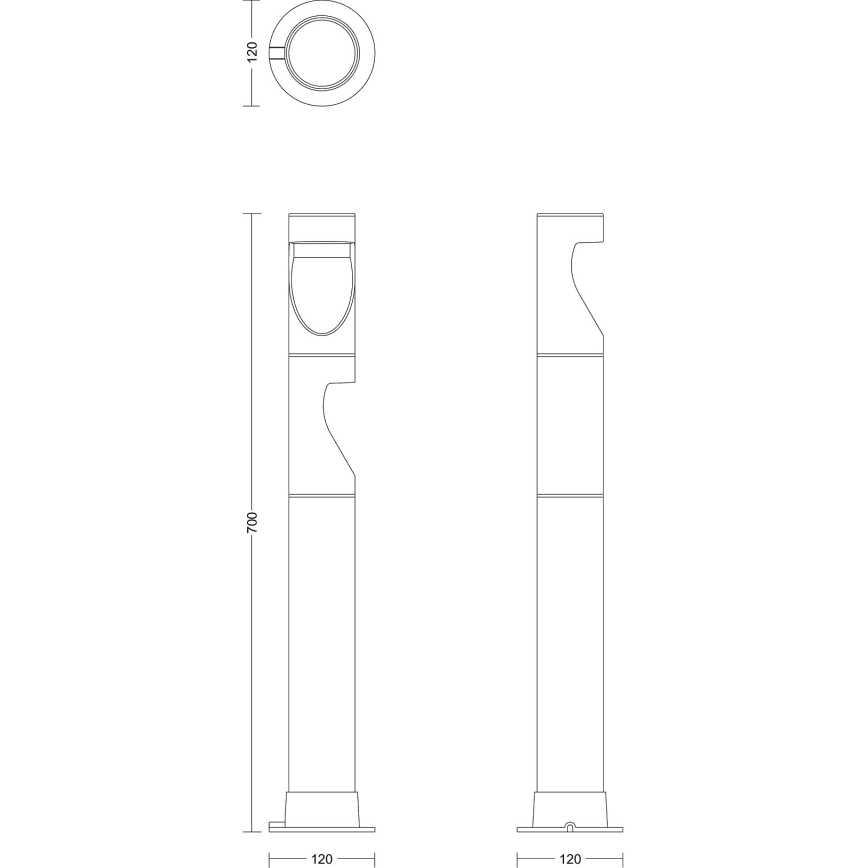 Philips - Set 3x LED Spoljna lampa GARDENLINK DESI LED/1,5W/230V 2700K IP44