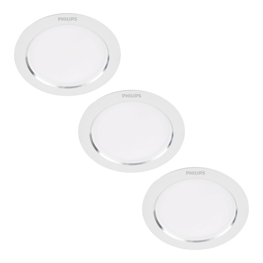Philips - Set 3x LED Ugradbena lampa LED/3,5W/230V 3000K