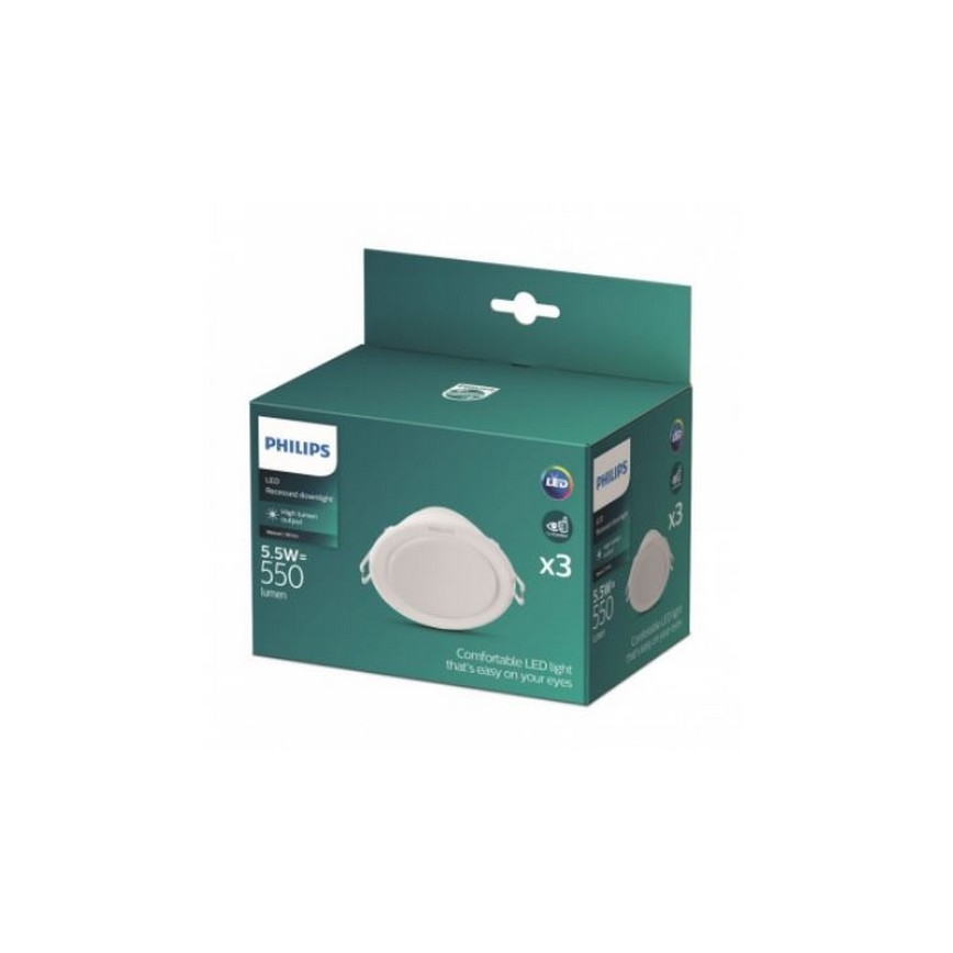 Philips - Set 3x LED Ugradbena lampa LED/5,5W/230V