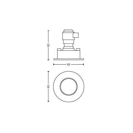 Philips - Komplet 3x LED prigušiva kupatilsko ugradno svetlo Hue ADORE BATHROOM 1xGU10/4,2W/230V 2200-6500K IP44